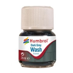 Humbrol , AV0204 Dark Grey - Enamel Wash - 28ml Bottle small image