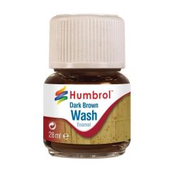 Humbrol , AV0205 Dark Brown - Enamel Wash - 28ml Bottle small image