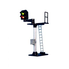 Berko OO Scale, B30L 2 Aspect Home Signal, Red, Green, Platform Offset Left, Square Head  small image