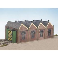 Wills Kits OO Scale, CK12 Two Road Engine Shed small image