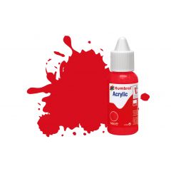 Humbrol , DB0019 No 19 Bright Red - Gloss - Acrylic Paint - 14ml Bottle small image