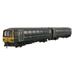 EFE Rail OO Scale, E83027 GWR (FirstGroup) Class 143 2 Car DMU 143611 (55652 & 55677), GWR Green (FirstGroup) Livery, Weathered, DCC Ready small image