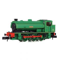EFE Rail N Scale, E85504 Private Owner (Ex LNER) J94 (Ex-WD 'Hunslet Austerity' 0-6-0ST) Class Saddle Tank 0-6-0ST, Un-numbered, 'Amazon' 'National Coal Board', Lined Green Livery, DCC Ready small image