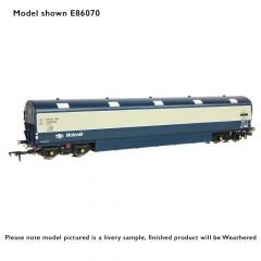 EFE Rail OO Scale, E86009 BR NVX Two-Tier Motor Car Van (Newton Chambers Car Carrier) E96298E, BR Blue & Grey Livery, Weathered small image