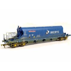 EFE Rail OO Scale, E87002 Private Owner JIA Bogie Tank Wagon 3370 0894009-6, 'Imerys', Blue Livery, Weathered small image