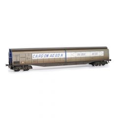 EFE Rail OO Scale, E87007 Private Owner (Ex BR) Danzas 2 Door 'Ferry Wagon' Cargowaggon, Diag. E512 2797690-9, 'Cargowaggon Great Britain - Continent', White Stripe & Grey Livery, Weathered small image