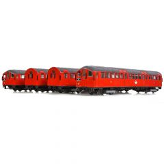 EFE Rail OO Scale, E99940 London Transport London Underground 1938 Tube Stock 4 Car EMU 136 (10184, 012272, 12123 & 11184), London Transport Bus Red Livery, DCC Ready small image