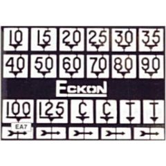 Eckon OO Scale, EA7 Speed Restriction Signs small image