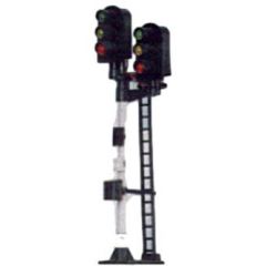 Eckon OO Scale, ES18 3-3 Aspect Home Signal, Red, Yellow, Green, Standard Junction, Round Head  small image