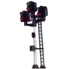 Eckon OO Scale, ES19 2-2-2 Aspect Home Signal, Red, Green, Standard Junction 3 Way, Round Head  small image