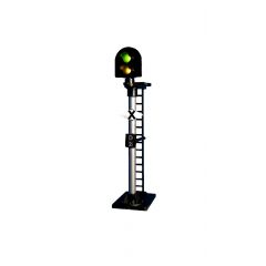Eckon OO Scale, ES2D 2 Aspect Distant Signal, Yellow, Green, Standard, Round Head  small image