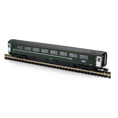 Gaugemaster N Scale, GM2310102 GWR (FirstGroup) Mk3 TS Trailer Standard (Open) (HST) 48102, GWR Green (FirstGroup) Livery small image