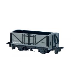Peco OO-9 Scale, GR-200U Freelance (Ex L&B) L&B Short Open Wagon Un-numbered, Grey Livery small image
