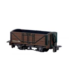 Peco OO-9 Scale, GR-201U Freelance (Ex L&B) L&B Short Open Wagon Un-numbered, Brown Livery small image