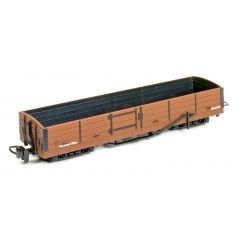 Peco OO-9 Scale, GR-231U Freelance (Ex L&B) L&B 8T Bogie Open Wagon Un-numbered, Brown Livery small image