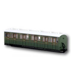 Peco OO-9 Scale, GR-401A SR (Ex L&B) L&B Composite Coach 6364, SR Lined Maunsell Olive Green Livery small image