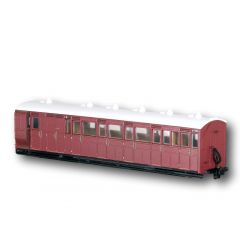 Peco OO-9 Scale, GR-420U Freelance (Ex L&B) L&B Composite Coach Un-numbered, Indian Red Livery small image