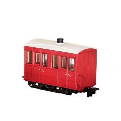 Peco OO-9 Scale, GR-500UR Freelance (Ex GVT) GVT Enclosed Side Coach Un-numbered, Red Livery small image