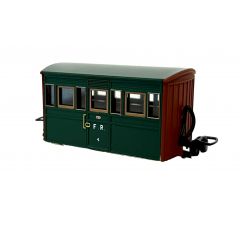 Peco OO-9 Scale, GR-557B Festiniog Railway (Ex FR) FR 'Bug Box' First Class Coach 4, FR Green Livery small image