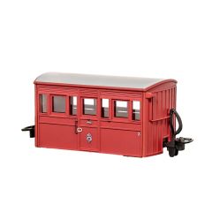 Peco OO-9 Scale, GR-558A Festiniog Railway (Ex FR) FR 'Bug Box' Third Class Coach 3, FR Red Livery small image