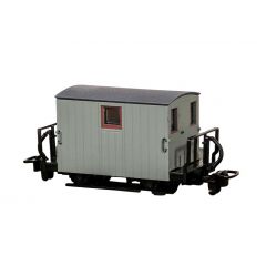 Peco OO-9 Scale, GR-580UY Freelance (Ex FR) FR Brake Van (with Double Balcony) Un-numbered, Grey Livery small image