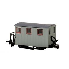 Peco OO-9 Scale, GR-590UY Freelance (Ex FR) FR Brake Van (with Single Balcony) Un-numbered, Grey Livery small image