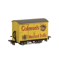 Peco OO-9 Scale, GR-900 Private Owner (Ex L&B) L&B Box Van 'Colman's Mustard', Yellow Livery small image