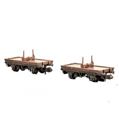 Peco N Scale, KNR-39 Single Bolster Wagons (Pair) Kit small image