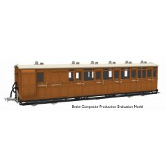 Lionheart Trains O-16.5 Scale, LHT-7NP-007 Lynton & Barnstaple (Ex Lynton & Barnstaple Railway) Brake Composite Coaches No. 15, L&B Red & Ivory Livery small image