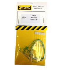 Eckon OO Scale, L03 Pre-wired Green LED small image