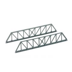 Peco N Scale, NB-38 Girder Bridge Sides, Truss Girder Type, Grey small image