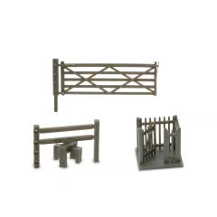 Peco N Scale, NB-46 Field Gates Stiles and Wicket Gate small image