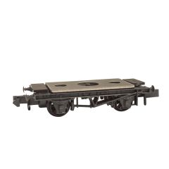 Peco N Scale, NR-121 10ft Wheelbase Wagon Chassis Kit with Steel Type Solebars & Spoke Wheels small image