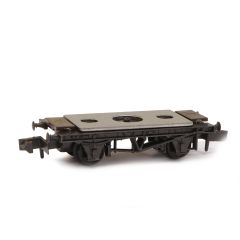 Peco N Scale, NR-121D 10ft Wheelbase Wagon Chassis Kit with Steel Type Solebars & Disc Wheels small image