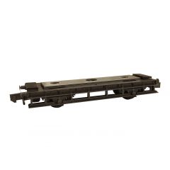 Peco N Scale, NR-122B 15ft Wheelbase Goods Brake Wagon Chassis Kit with Steel Type Solebars & Disc Wheels small image