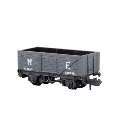 Peco N Scale, NR-41E LNER 5 Plank Wagon, 10' Wheelbase 603436, LNER Grey Livery small image