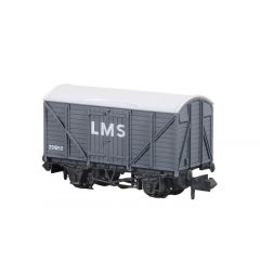 Peco N Scale, NR-43M LMS 12T Ventilated Van 291859, LMS Grey Livery small image