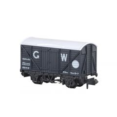 Peco N Scale, NR-43W GWR 12T Ventilated Van 100418, GWR Grey (large GW) Livery small image
