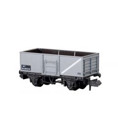Peco N Scale, NR-44B BR 16T Steel Mineral Wagon, Top Flap Doors B139319, BR Grey Livery small image