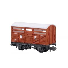 Peco N Scale, NR-45E LNER 10T Cattle Wagon 4125111, LNER Bauxite Livery small image