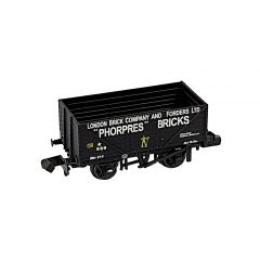 Peco N Scale, NR-7012P Private Owner 7 Plank Wagon, End Door 989, 'London Brick Company and Forders Ltd  ,Brown Livery small image