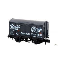 Peco N Scale, NR-P131 Private Owner (Ex GWR) 12T Ventilated Van 13, 'Bass', Black Livery small image