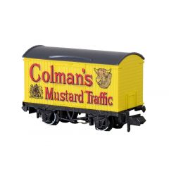 Peco N Scale, NR-P141 Private Owner (Ex GWR) 12T Ventilated Van 'Colman's Mustard Traffic', Yellow Livery small image