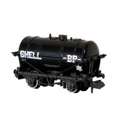 Peco N Scale, NR-P160 Private Owner 14T Tank Wagon 'Shell BP', Black Livery small image