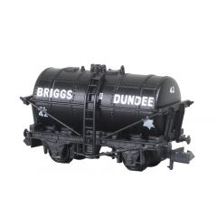 Peco N Scale, NR-P175B Private Owner 14T Tank Wagon 42, 'Briggs of Dundee', Black Livery small image