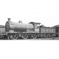 Oxford Rail OO Scale, OR76J26001XS LNER J26 (Ex-NER P2) Class 0-6-0, 1057, LNER Black (LNER Original) Livery, DCC Sound small image