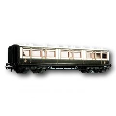 Parkside Models by Peco OO Scale, PC732 LMS (Ex LNWR) Arc Roof Corridor Composite Coach small image