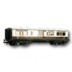 Parkside Models by Peco OO Scale, PC734 LMS (Ex LNWR) Arc Roof Corridor Brake Coach small image