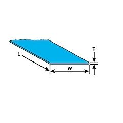 Plastruct , 91251 Copoly Sheet SSC-103 T:0.8mm W:175mm L:300mm Colour: Clear (Pack of 3) small image