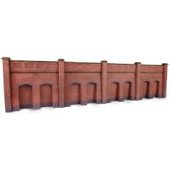 Metcalfe N Scale, PN145 Retaining Wall in Red Brick small image